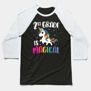 2nd Grade Is Magical Unicorn Back to School Teacher Second Baseball T-Shirt